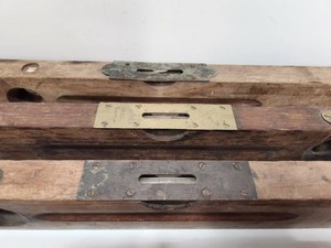 lot 167 image: Group of Vintage & Antique Wooden Levels