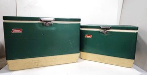 lot 173 image: 2 Vintage COLEMAN Coolers - Green