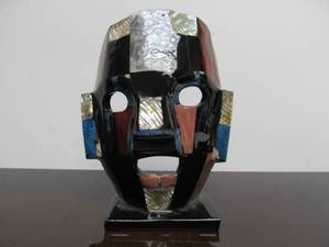 lot 392 image: Original Abstract Art Mask Mixed Materials 6.5