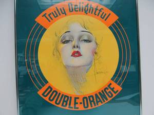 lot 399 image: Vintage Rolf Armstrong Truly Delightful Pinup Double-Orange Advertising Poster