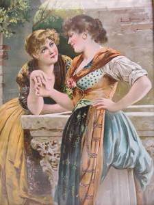 lot 396 image: Art Deco Hearts Desire Lithograph 1923 Framed