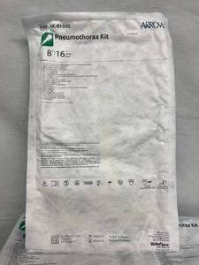 WOW MSRP $3500  16 Packages Arrow Pneumothorax Kits 8Fr 16cm Catheter Length With Heimlich Avlve AK-01500 Expiration 924