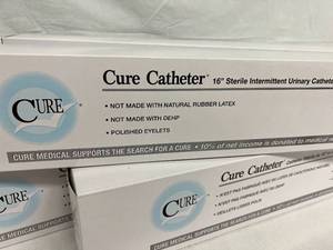 MSRP $100  4 Boxes30 Count Urethral Catheter Cure Catheter Straight Tip Uncoated PVC 14 Fr. 16 Inch Expiration Date 1026