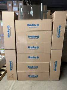 MSRP $1600  8 Each NEW In Box Bradley 9905-000 Surface Mounted Bedpan And Urinal Storage Holder - made of high duty stainless steel of type 304 with 22 gauge thickness -&nbspcomplete welded construction that has burr free edges 12x5.25x24