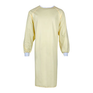 MSRP $800  1 Case60 count NEW Yellow Aramark WashableResusable Fluid Resistant Isolation Gowns Size Large MS2160 Level 1 No Expiration