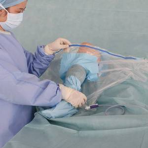 WOW MSRP $3200  8 Cases8 Each Per Case NEW Halyard Knee Arthroscopy Drapes With Fluid Collection Pouch 42578NS Disposable NO EXPIRATION