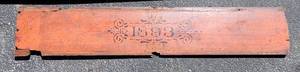 lot 2 image: Antique 1893 Buckboard Panel with Farmer Notes  1904 to 1936
