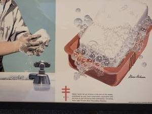 lot 200 image: Retro Student Healthroom Prevention Posters  lot of 4