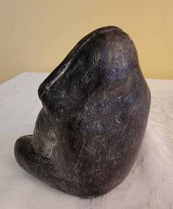 lot 185 image: Canadian Wolf Original Sculpture Eskimo Mother and Child, b