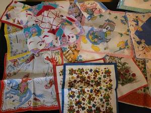 lot 286 image: Darling Vintage Childrens Hankerchief Collection