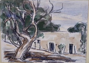 lot 32 image: Enchanting Original Fine Art Painting - Manuel de la Garza - Arbol Desnudo