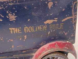 lot 278 image: LOCAL Antique Toy Truck - The Golden Rule - St. Paul