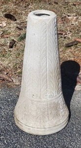 lot 67 image: Gorgeous Vintage Concrete Garden Pedestals - Pair