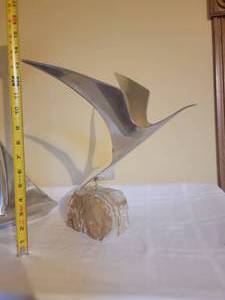 lot 111A image: Curtis Jere Vintage Seagull Abstract Sculpture Signed