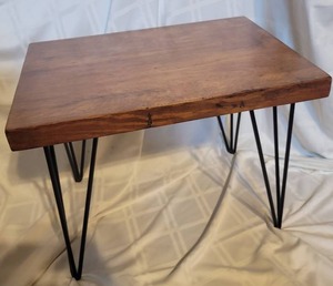lot 24A image: MCM Industrial Hair Pin Table