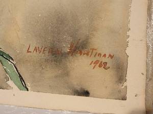 lot 49B image: Lavern Hartman Black Eye Susan Watercolor