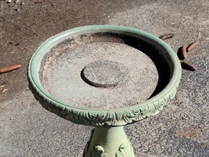 lot 65C image: French Provincial Concrete Birdbath