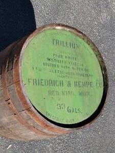 lot 53A image: Friedrick & Kempe CO., Red Wing Vinegar Barrel