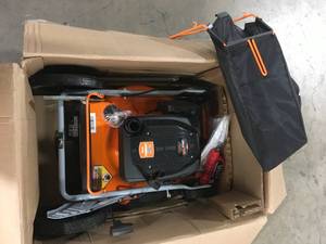 YARDMAX  21 in. 170cc 3-in-1 Gas Walk Behind Push Lawn Mower with High Rear Wheels Customer returns review all pictures