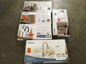 Mix lot of Moen Faucet, Customer returns Review all pictures
