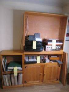 lot 307 image: Heavy duty wood constructed multime...