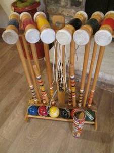 lot 316 image: Sportscast croquet set complete wit...