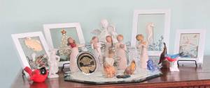 lot 28 image: Willow Tree Figurines, Goebel, Schmid and other assorted brand figurines,