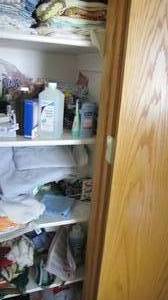 lot 33 image: All content of hallway linen closet.