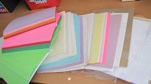 lot 40 image: Colored Paper and more