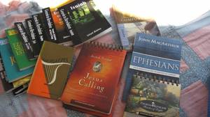lot 45 image: Bible study books and materials