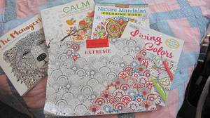 lot 48 image: Zen art therapy for adults coloring books