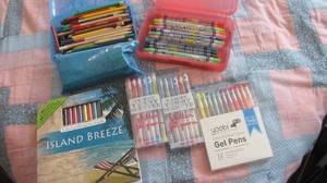 lot 51 image: Standard as well as scented gel pens
