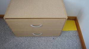 lot 54 image: Smaller 2-drawer stackable dresser .