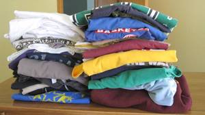 lot 65 image: Mens T-shirts sizes L & XL