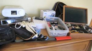 lot 77 image: Contents mens top of dresser