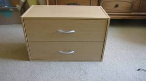 lot 82 image: 2 drawer stackable shelf
