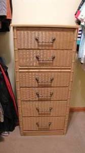 lot 86 image: light brown dresser 6 drawers-47 t...