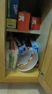 lot 117 image: entire contents of cupboard see pic...