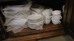 lot 128 image: entire contents of bottom left cupb...