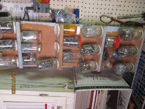 lot 221 image: Handymans Hardware heaven with jars...