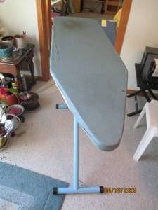 lot 382 image: Vintage Metal framed ironing board ...