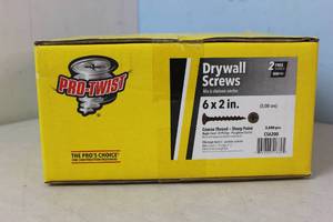lot 51 image: NEW - 20 LBS Prime Source 2in. Pro-Twist CS6200 Drywall Screws No. 6 wire S X 2 L Phillips Phosphate MSRP $76.98