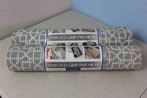 lot 57 image: NEW - 2 ROLLS Con-Tact 18X8 PRINT GRIP CYPRESS CADET BLUE 790444111843 MSRP $43.96