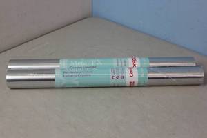 lot 64 image: NEW - 2 ROLLS CON-TACT 06f-c8m02-06 Shelf And Drawer Liner, 6 Ft L, 18 In W, Vinyl, Stainless Steel 790444086028 MSRP $29.98