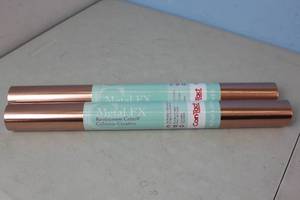 lot 65 image: NEW - 2 ROLLS Con-Tact Metal FX 6 ft. L x 18 in. W Brushed Copper Self-Adhesive Liner 790444086226 MSRP $29.98