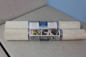 lot 106 image: NEW - Con-Tact Ultra Grip White ShelfDrawer Liner 790444066525 MSRP $33.96