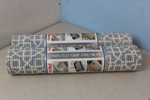 lot 110 image: NEW - 2 ROLLS Con-Tact 18X8 PRINT GRIP CYPRESS CADET BLUE 790444111843 MSRP $43.96