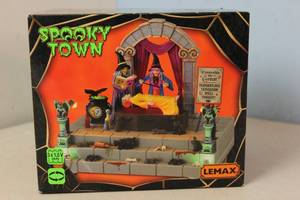 lot 199 image: NEW - Lemax Spooky Town Esmeralda The Great # 14825 728162148254