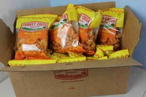 lot 271 image: Case of 12 Bags of Turkey Creek BBQ Chicharrones Best By 3062023