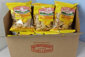 lot 272 image: Case of 12 Bags of Turkey Creek Original Chicharrones Best By 3022023